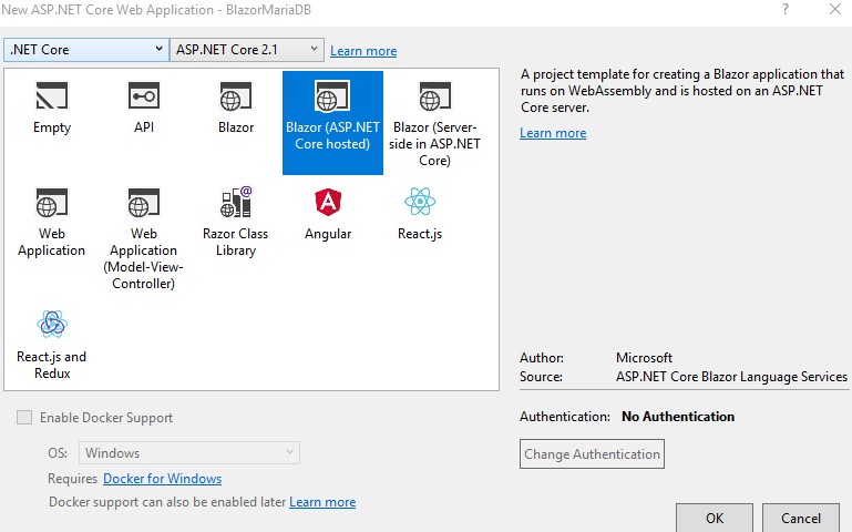 Blazor (ASP dot NET core hosted)-.